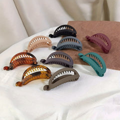 Aylhfo Acrylic Hair Claw Clips Matte Finish for Stylish Ponytails & Updos