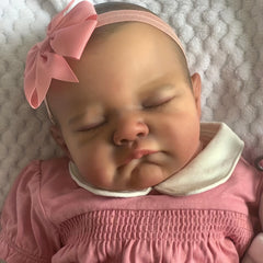 20 Reborn Baby Doll Hand Drawn Hair Soft Touch 3D Skin Lifelike