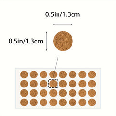 160pcs Vintage Round Labels Wooden Mini Stickers Waterproof Handwriting Tags