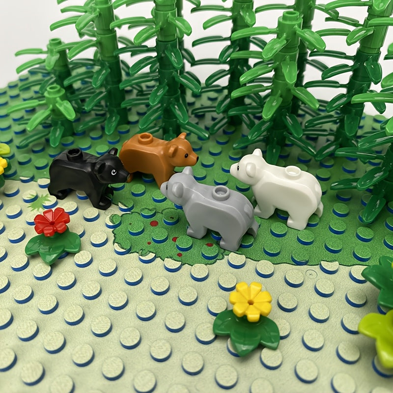 Animal Panda Toy Building Blocks Forest Adventure Set