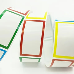 250 Blank Stickers Roll, 1" Self-adhesive for Classification Marking
