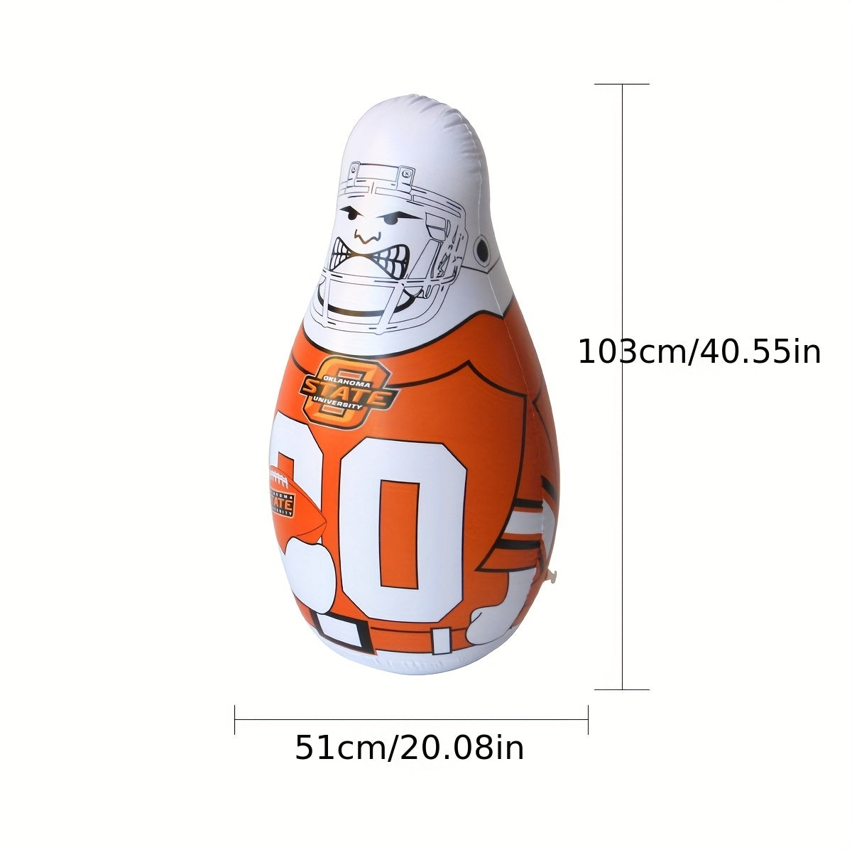 WAVES Inflatable Standing Boxing Bag Safety Air Stuffed Punching Bag