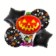 5pcs Halloween Haunted House Balloon Set