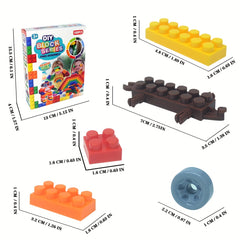100pcs Building Block Set Random Colors DIY Gift Halloween Thanksgiving