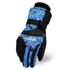 Men's Windproof Thermal Ski Gloves for Outdoor Activities