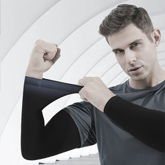 Men's Breathable Ice Silk Arm Sleeves Sun Protection Outdoor Sports