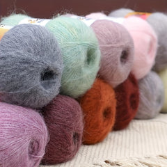 Soft Warm Mohair Wool Yarn 50g - DIY Crocheting Knitting Sweater Shawl