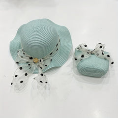 Girls Sun Protection Hat & Crossbody Bag Set