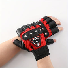 Breathable Fingerless Gloves for Men Ideal for Cycling Off Road Motorcycling