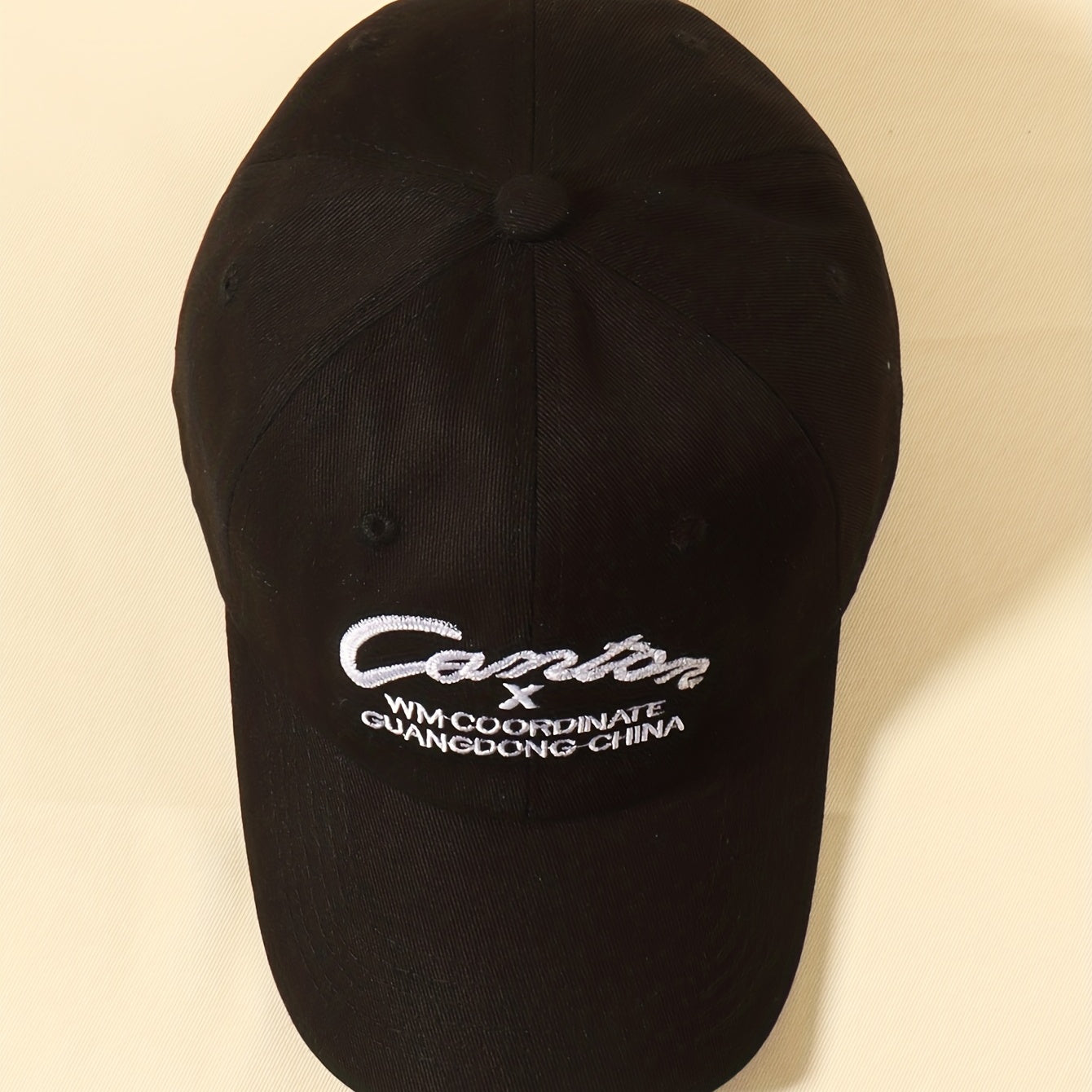 Alphabet Embroidery Baseball Cap Soft Top Sports Cap