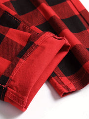 Men's Allover Print Cotton Jeans - Spring/Summer