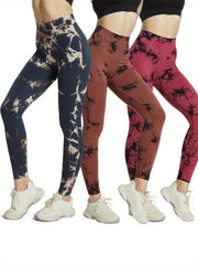 Tie Dye Yoga Pants High Stretch Leggings Women's Activewear