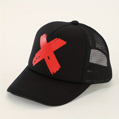 Printed Trucker Hat Mesh Sunshade Baseball Cap Unisex