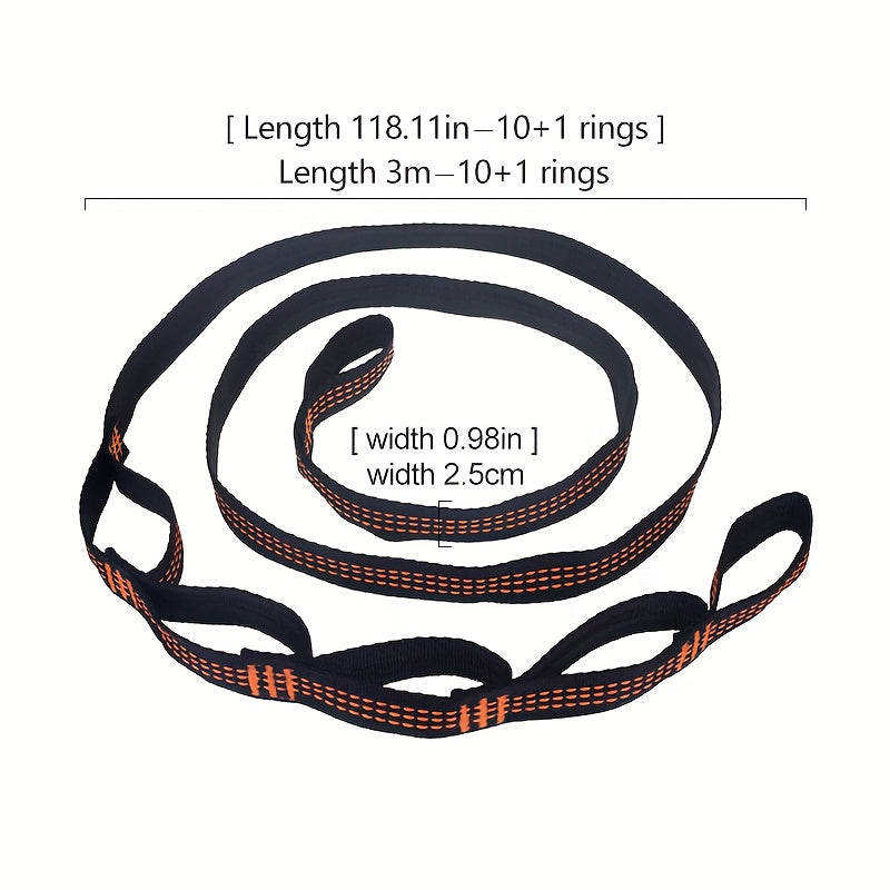 2pcs 3m High-Strength Tree Binding Straps for Outdoor Swing Safety