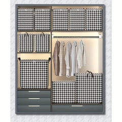Large Folding Clothes Organizer with Zipper Handle for Bedding Storage