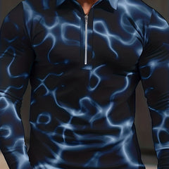 Tie Dye Men's Custom Fit Long Sleeve Shirt