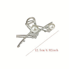Faux Pearl Hair Clips Claw Clips Daily Decorative Girls Hair Accessories