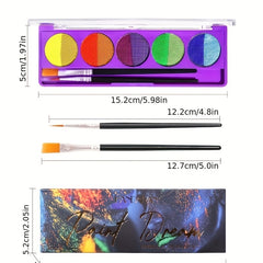 Water Activated Eyeliner Face Paint Palette - Halloween Makeup