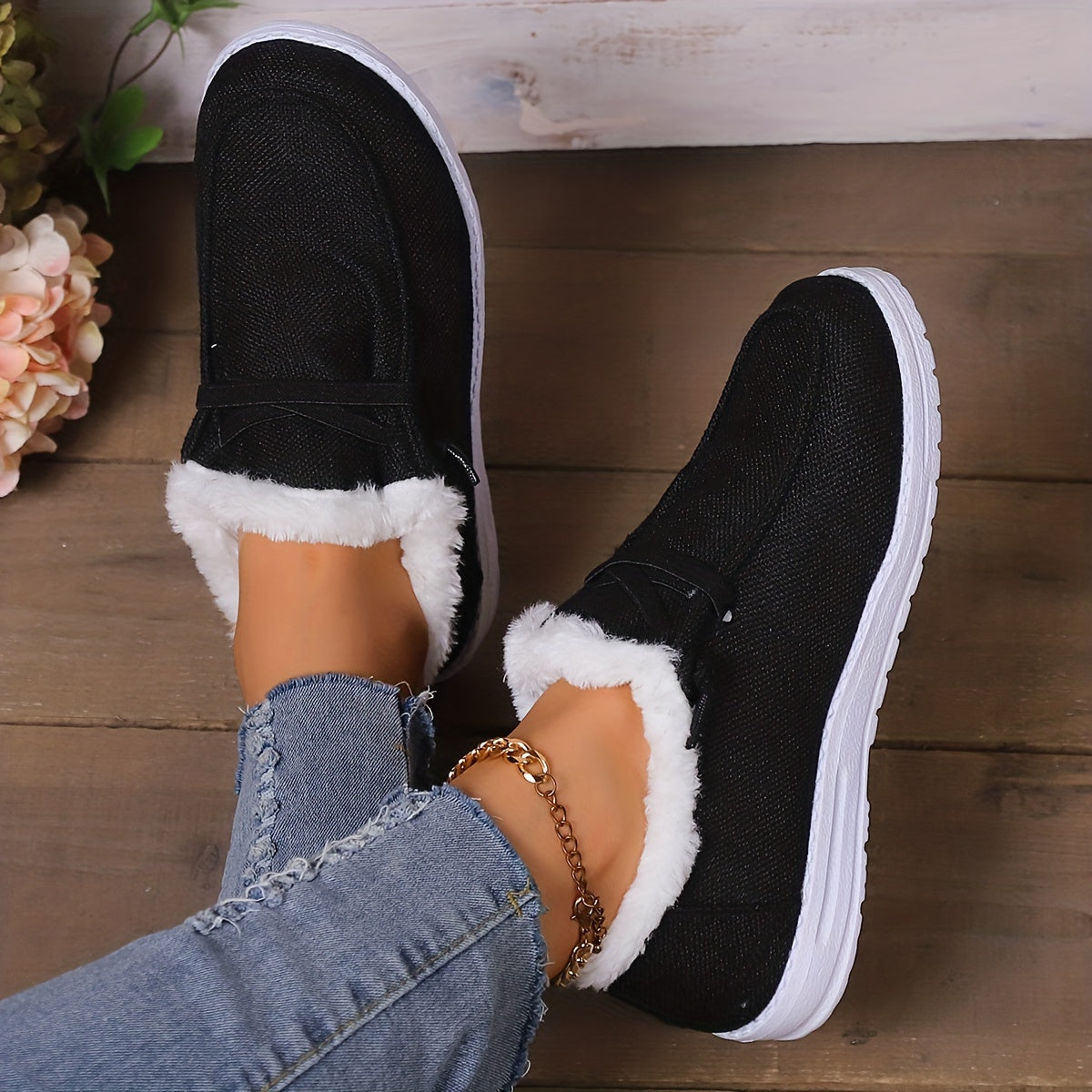Winter Snow Boots Women's Ankle Boots Non Slip Warm Plush Shoes