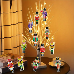12pcs Small Nutcracker Ornaments Christmas Party Decoration
