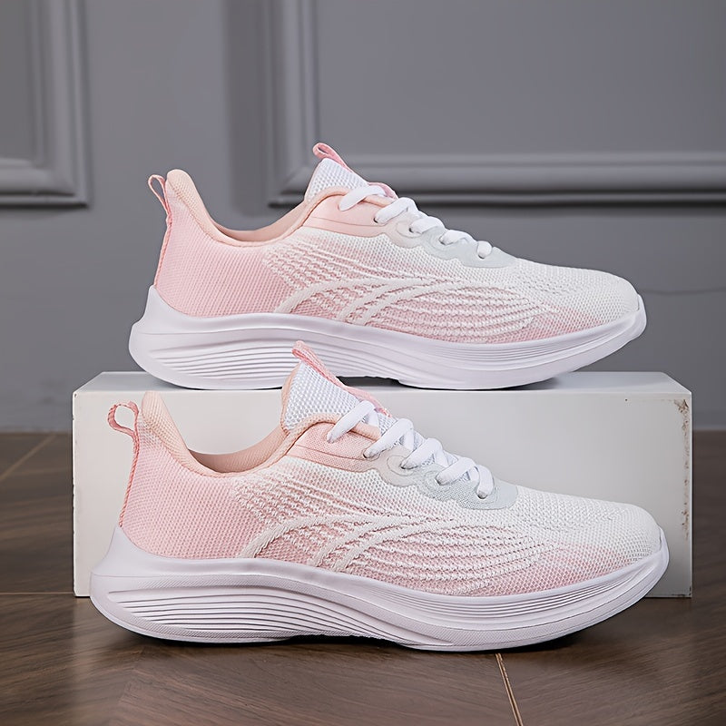 Women's Ombre Athletic Running Shoes Mesh Sneakers