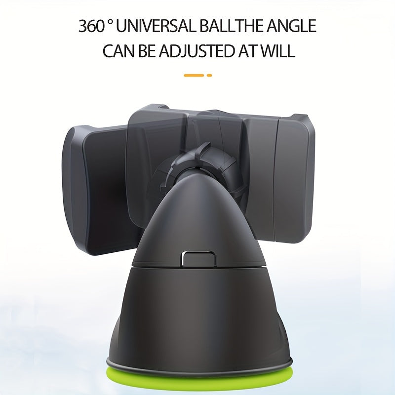 Adjustable Car Phone Holder with Suction Cup and Vent Mounting
