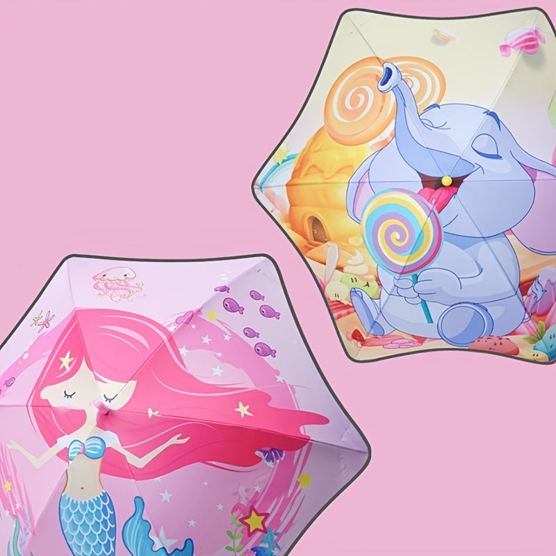 Creative Kids Reflective Cartoon Umbrella