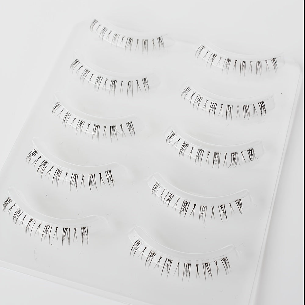 Palm Lashes Bottom Lashes 5 Pairs Pack Natural Wispy Lashes