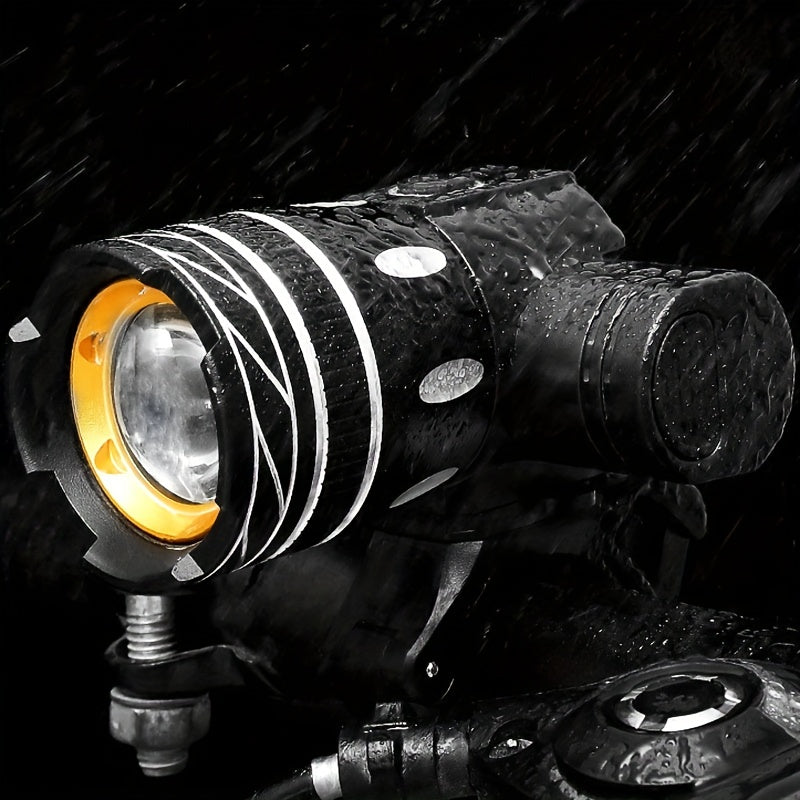 Waterproof USB Rechargeable Bicycle Light 3 Light Modes & Detachable 18650