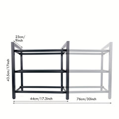 Adjustable Living Room Shoe Rack Retractable Door Storage