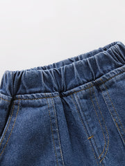 Boys Denim Jeans Cropped Pants Casual Spring Autumn Winter Kids Clothes