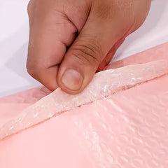 170pcs Pink Co-Extruded Film Bubble Bag Thickened 140g, 10.76 Sq Ft