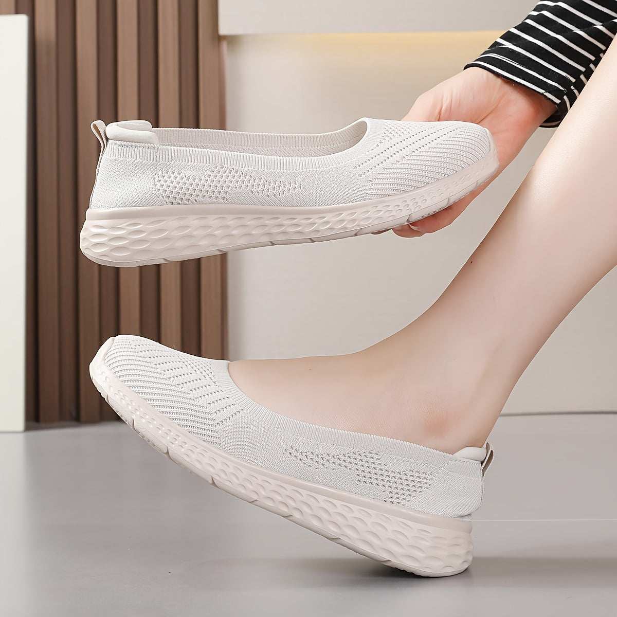 Mesh Breathable Flat Shoes Comfortable Women's Footwear