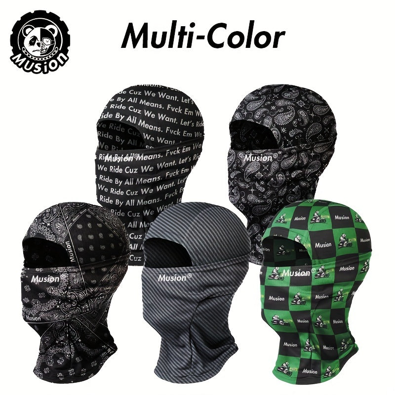 Musion Carbon Balaclava Full Face Motorcycle Mask for Racing