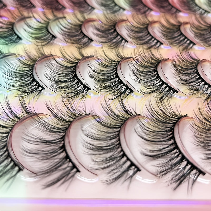 20 Pairs 3D Faux Mink False Lashes for Natural & Dramatic Makeup Look