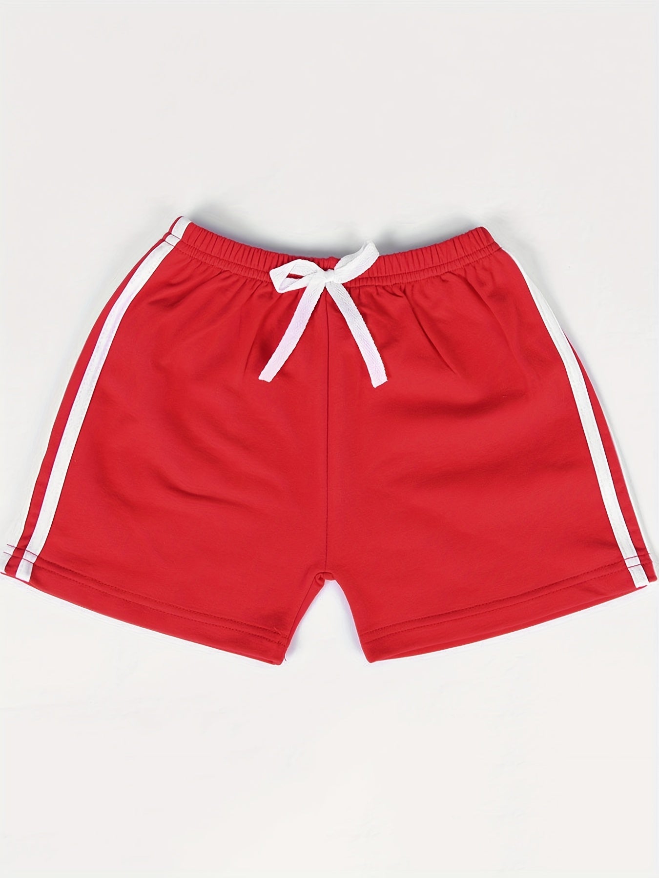 Boys Striped Casual Shorts Elastic Waist Drawstrings for Summer Holiday