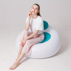 Inflatable Heart-shaped Plush Recliner Sofa Chair Gift