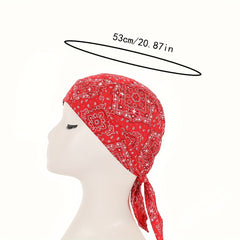 Unisex Breathable Head Wrap Pirate Hat for Outdoor Riding