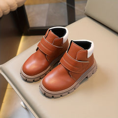 Boys Kids Hook and Loop Fastener Non Slip Boots
