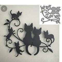 Cat Pattern Metal Die Cuts for Card Making DIY Scrapbooking Album Paper Crafts