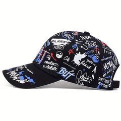Unisex Sunshade Breathable Baseball Cap with Graffiti