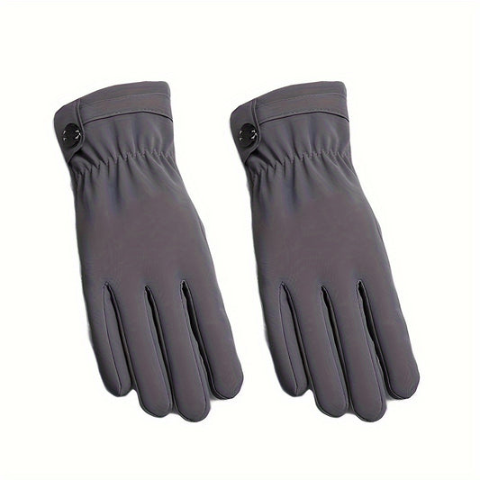 Winter Cashmere Lining Warm Gloves For Women Men