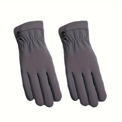Winter Cashmere Lining Warm Gloves For Women Men