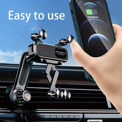 Car Phone Holder With Gravity Sensing, Rotatable Air Outlet Mount