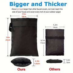 3pcs Outdoor Faucet Covers Winter Garden Socks Freeze Prot