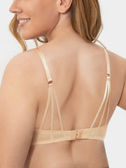 Floral Lace Criss Cross Padded Bralette