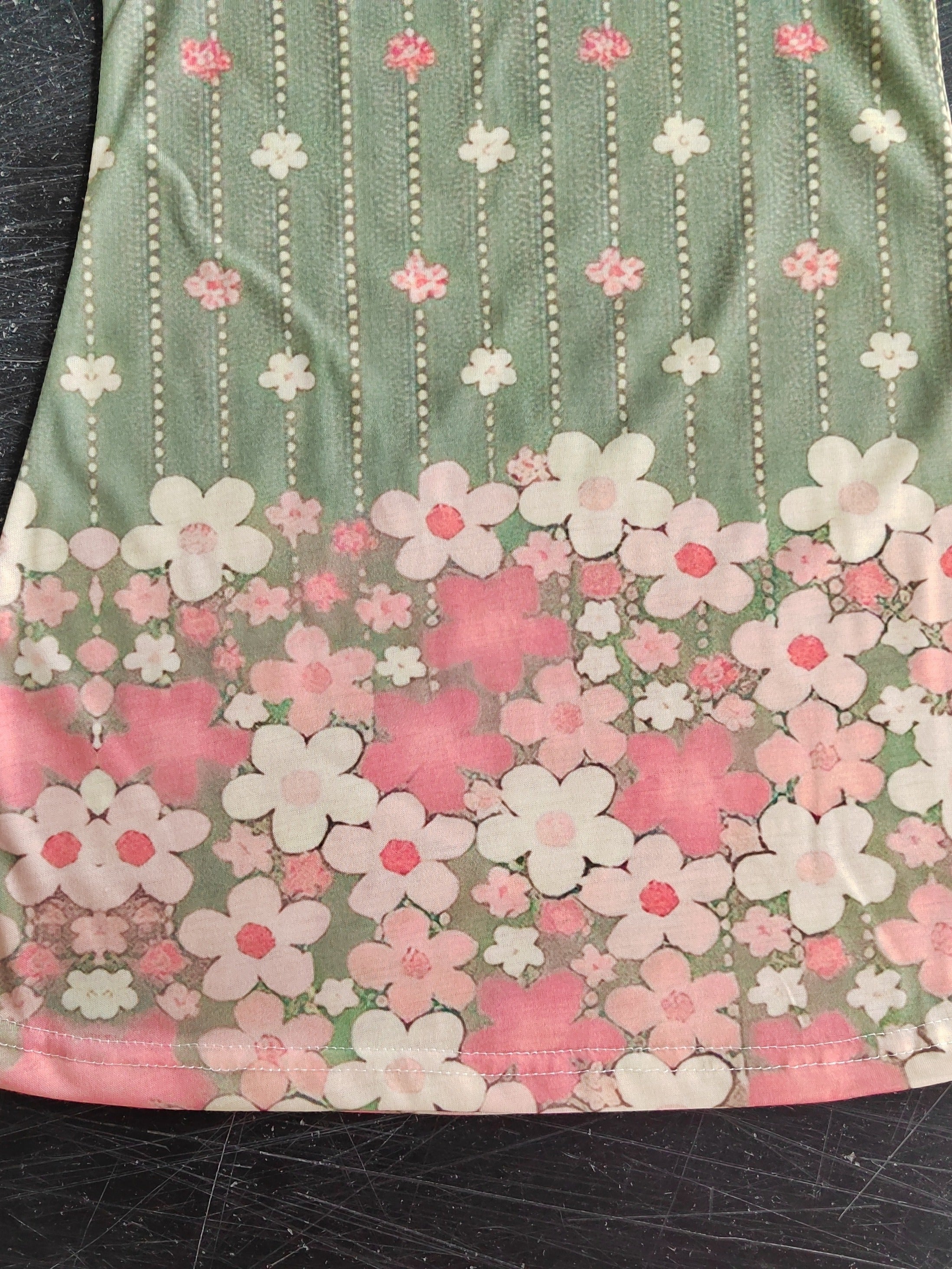 Girls Summer Princess Dress Stripe Flower Print Sleeveless Casual Outdoor Fun