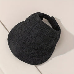 Embossed Visor Hat Foldable UV Protection Sun Hat