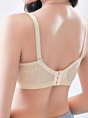 Lace Push Up Bra Comfy & Breathable Bow Bra Women's Lingerie