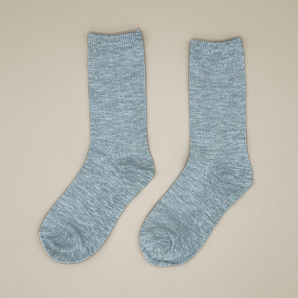 3 Pairs Women's Basic Mid Tube Socks - Unisex